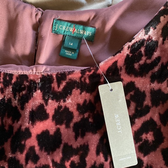 J.CREW COLLECTION 2PCS BURGUNDY LEOPARD VELVET TOP AND PANTS! SIZE 14 - Picture 6 of 9